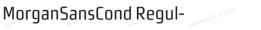 MorganSansCond Regul字体转换